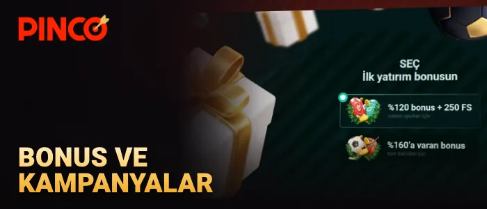 Casino ve spor hoş geldin bonusu ile haftalık nakit iade koşullarını gösteren kampanya tablosu görseli